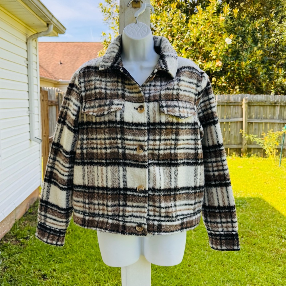 ANTHROPOLOGIE JOIE Plaid Print Jacket